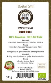 BestOne Impressivo Kaffee Bio & Fairtrade